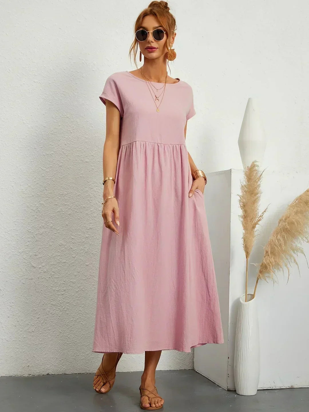 Gabrielle™ — Vestido Midi con Fluidez Elegante Atemporal