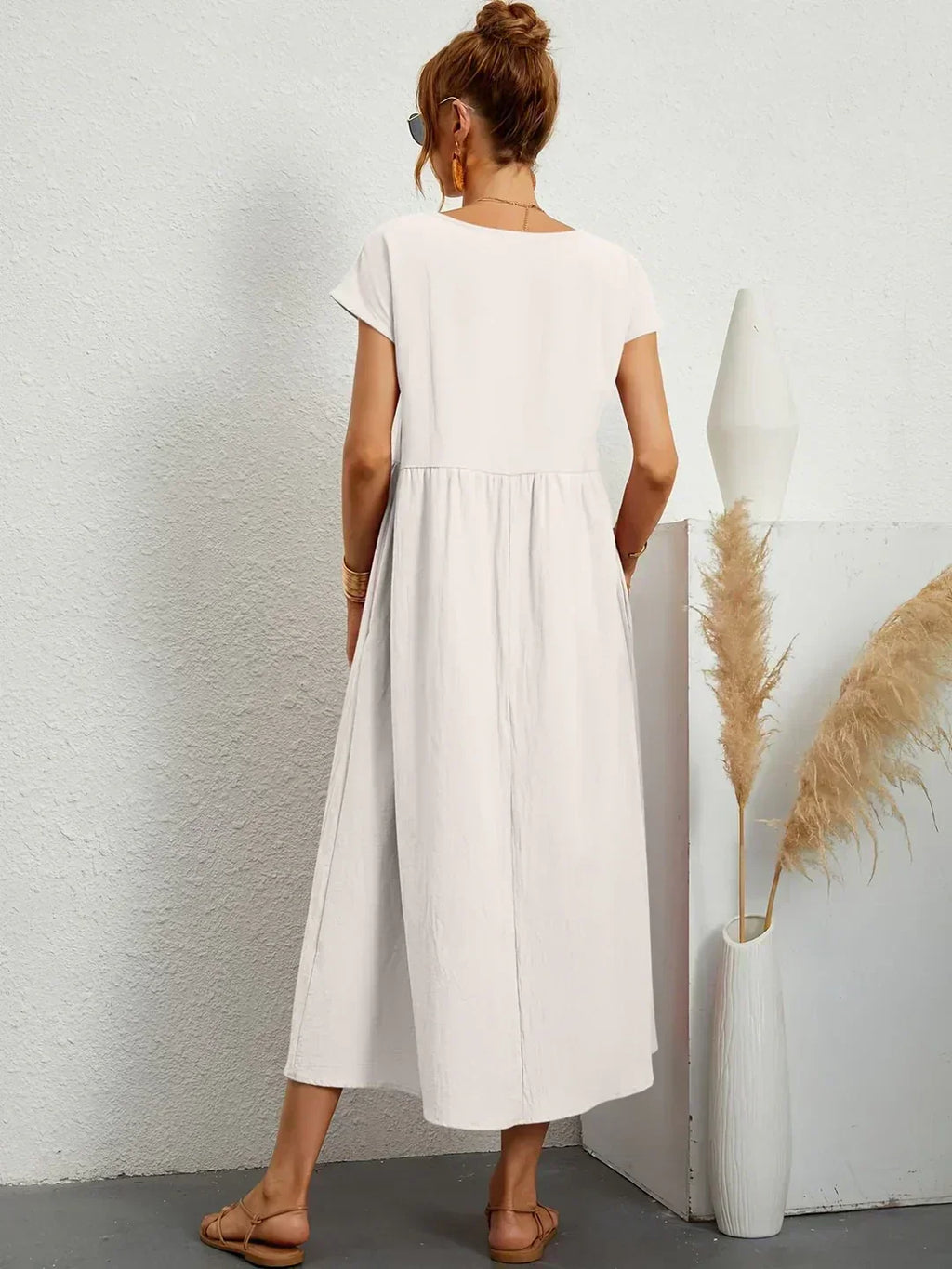 Gabrielle™ — Vestido Midi con Fluidez Elegante Atemporal