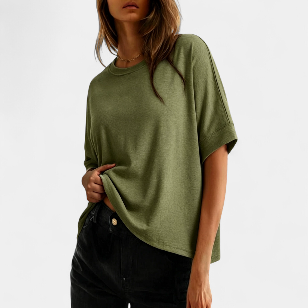 GEMMA™ – Camiseta de algodón relajada para el día a día