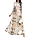 Aurora: vestido elegante de malla con estampado tie-dye