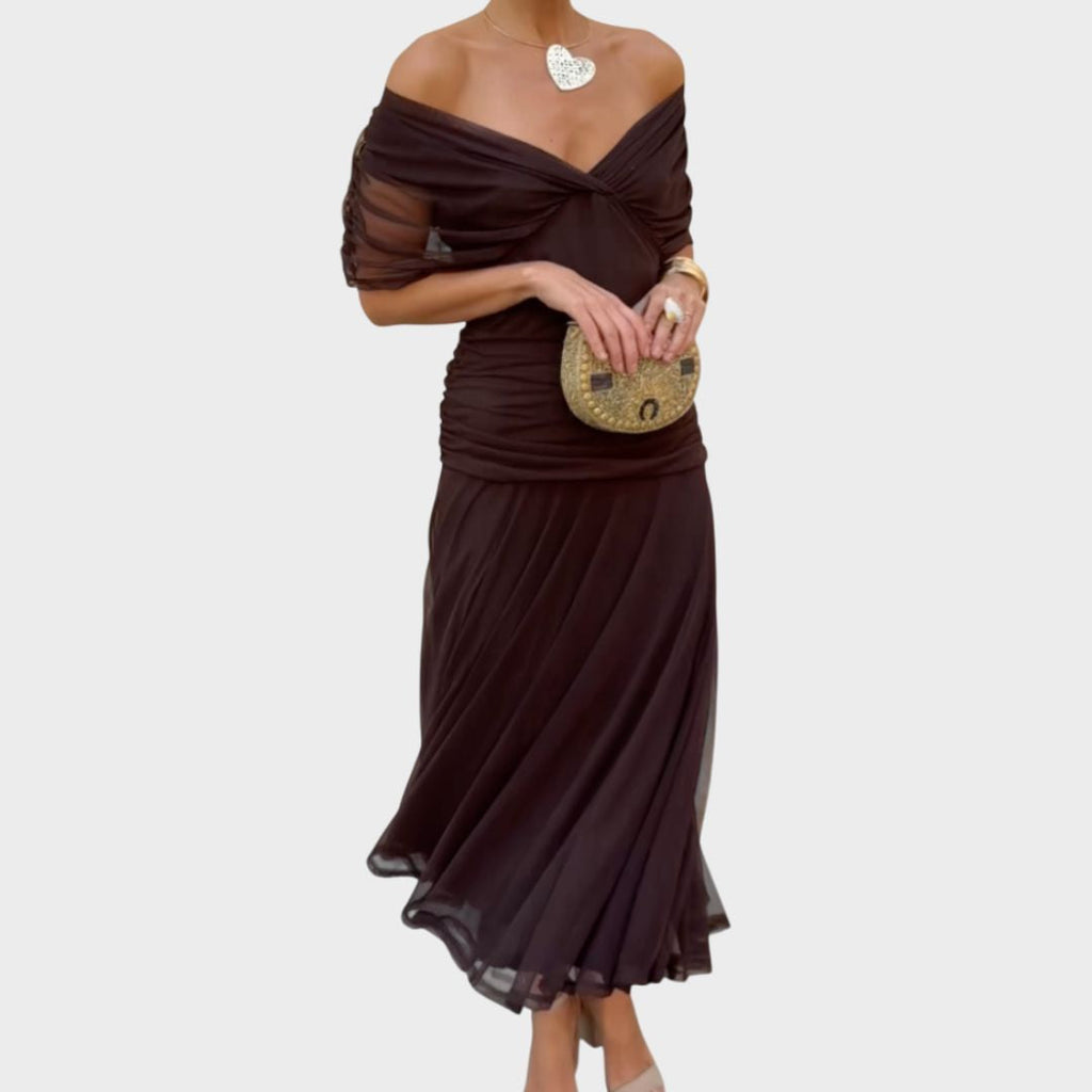 Hayden™ Vestido largo floral con escote en V