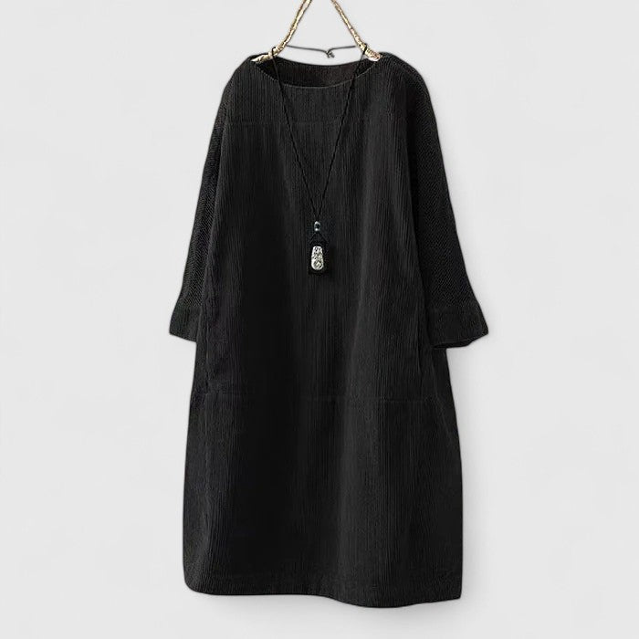 Lorra™ Vestido midi vintage cómodo