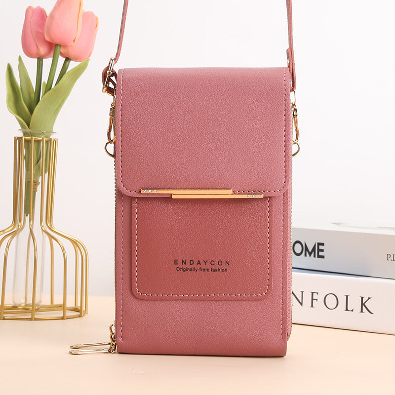 AVERA - Elegante Bolso Bandolera para Móvil con Pantalla Táctil