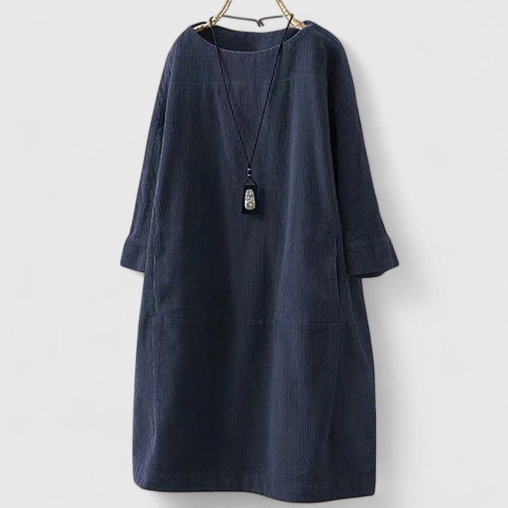 Lorra™ Vestido midi vintage cómodo