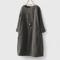 Lorra™ Vestido midi vintage cómodo