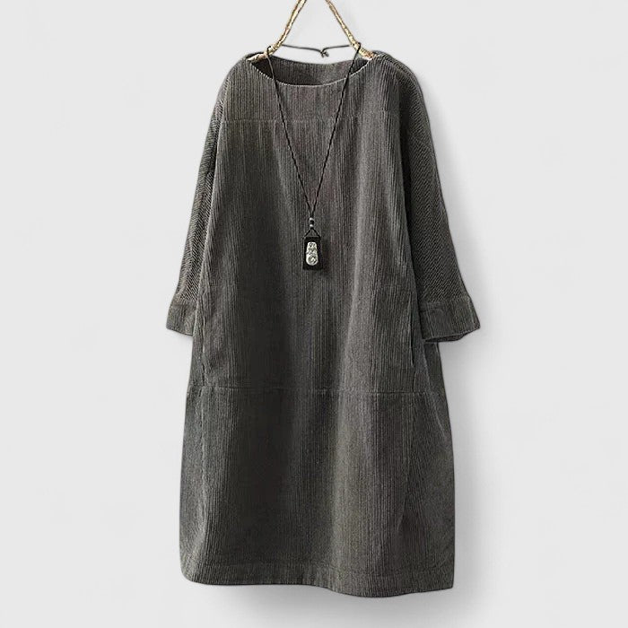 Lorra™ Vestido midi vintage cómodo