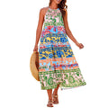 Juliette – Vestido Maxi Bohemio Chic de Cuello Halter por Capas