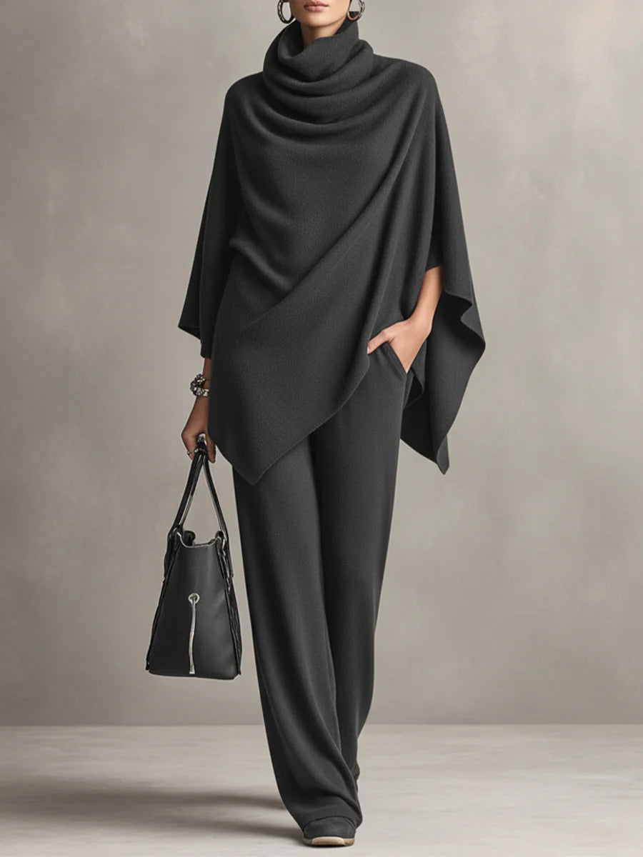 Celeste | Elegante conjunto de dos piezas con caída
