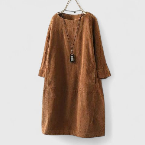 Lorra™ Vestido midi vintage cómodo