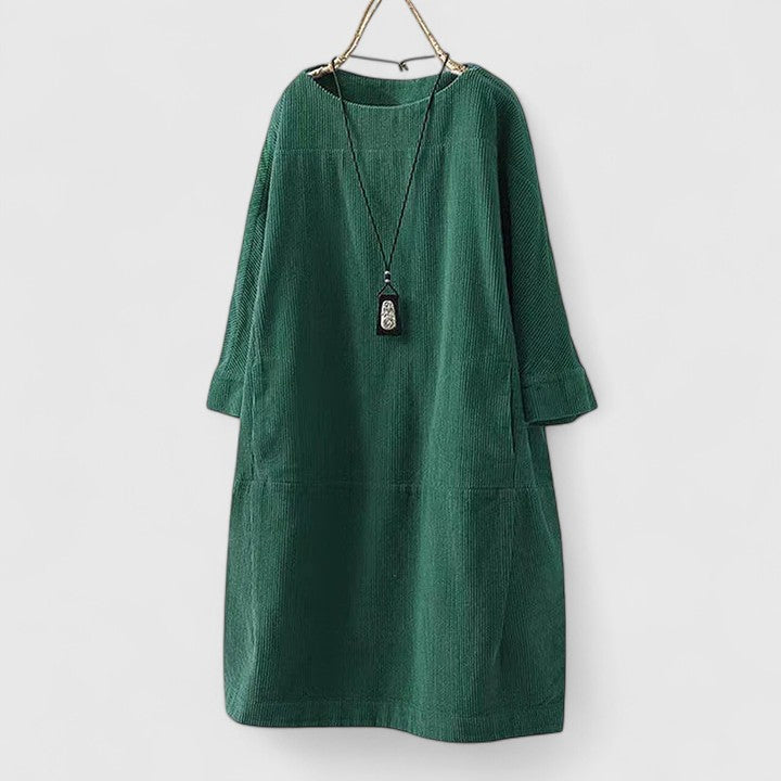 Lorra™ Vestido midi vintage cómodo