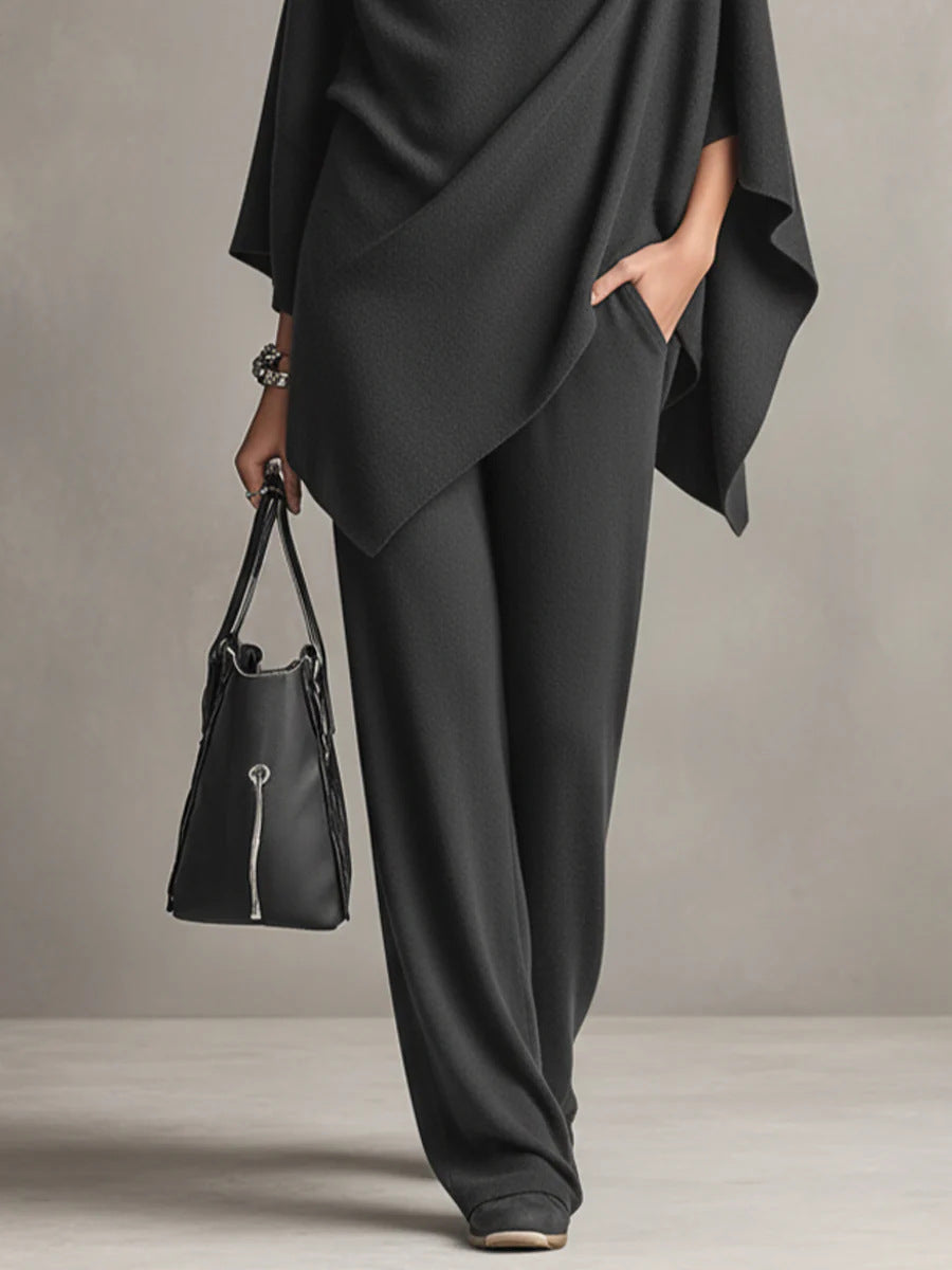 Celeste | Elegante conjunto de dos piezas con caída