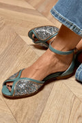Leilani™ | Elegantes sandalias con glitter y tira al tobillo
