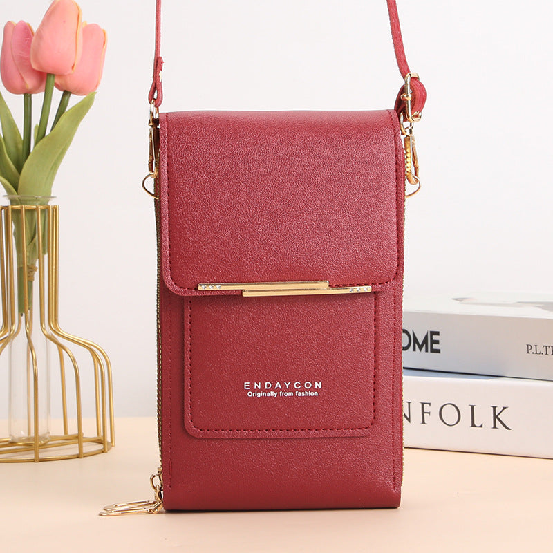 AVERA - Elegante Bolso Bandolera para Móvil con Pantalla Táctil