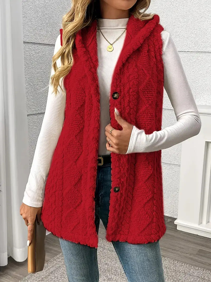 Evanna | Chaleco con capucha sin mangas