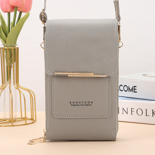 AVERA - Elegante Bolso Bandolera para Móvil con Pantalla Táctil