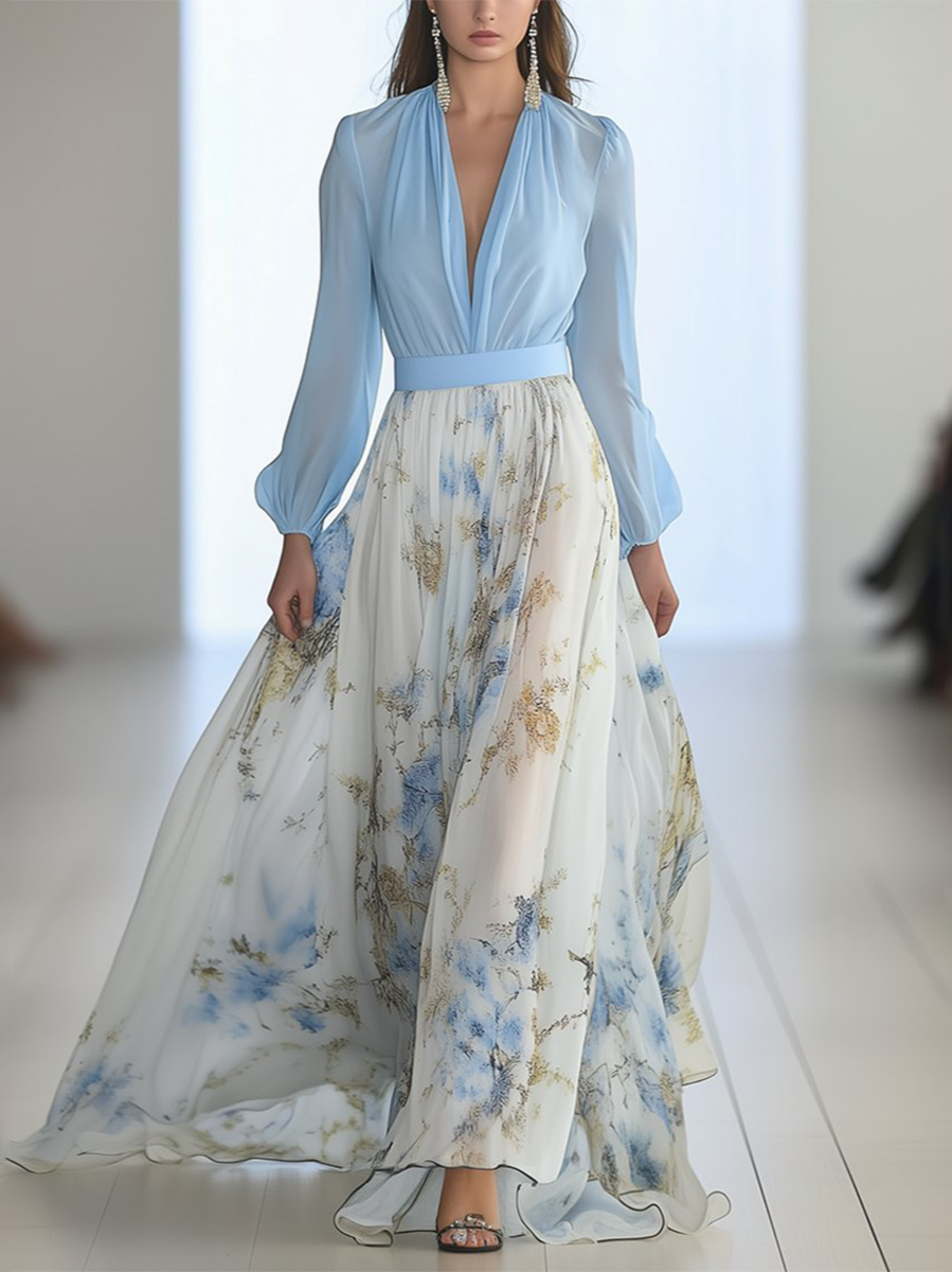 Penelope™ | Hermoso Vestido Maxi con Estampado Floral