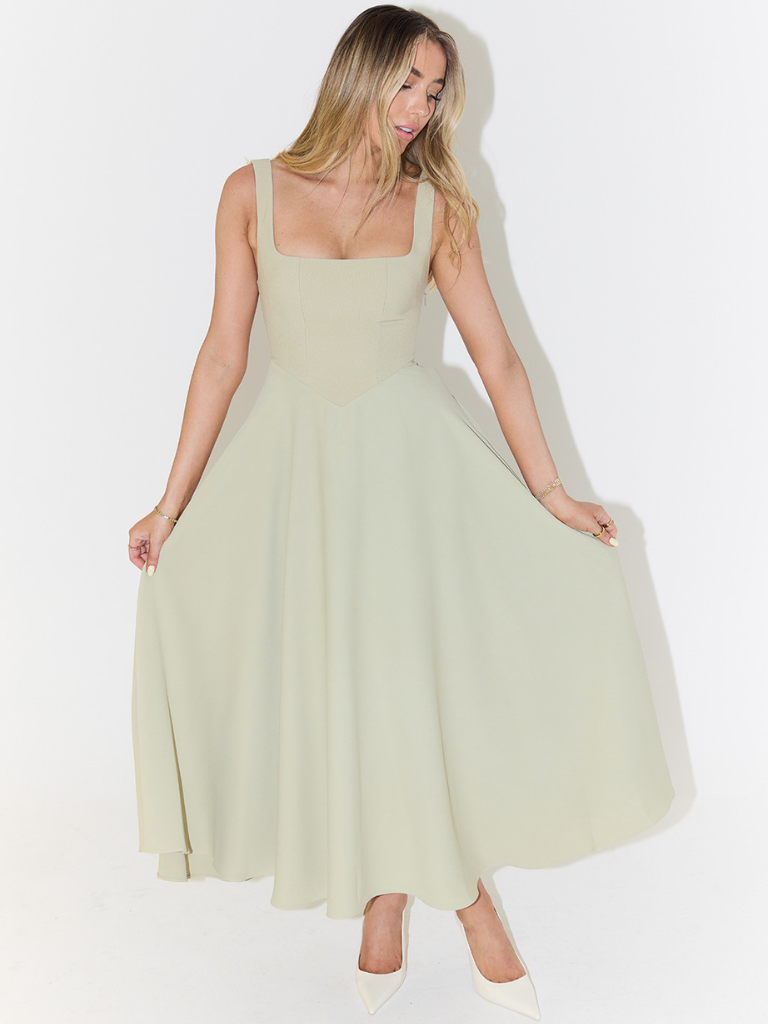 Antonia | Vestido midi clásico