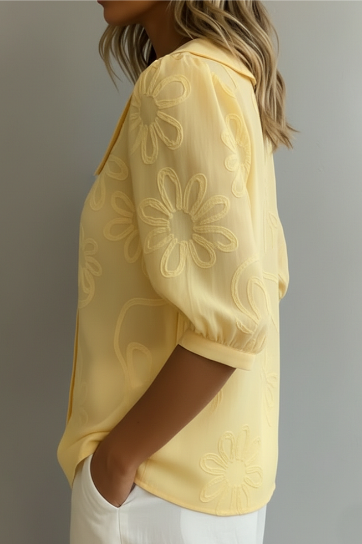 Fiora™ │ Blusa floral elegante