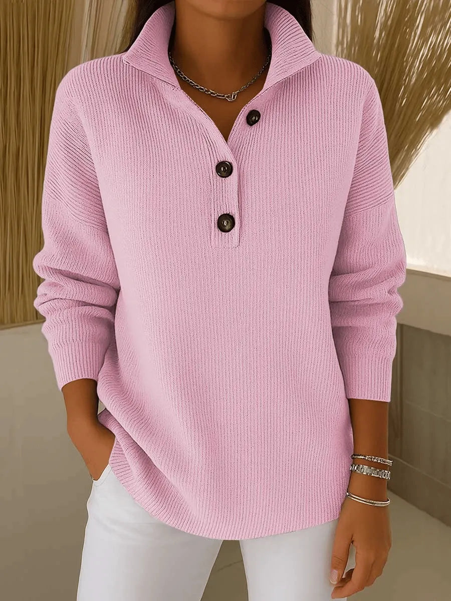 Florence | Suéter Polo de Cuello en V