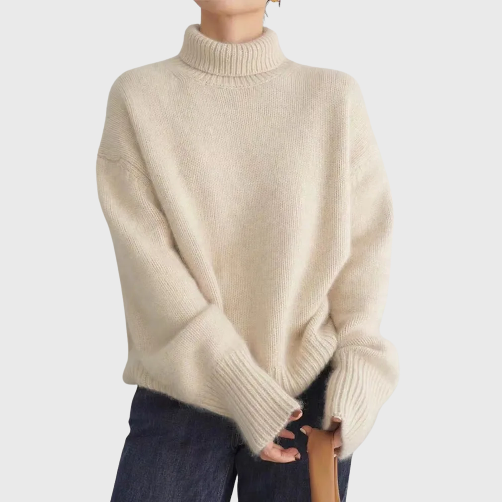 Isabella | Jersey de cachemir de cuello alto