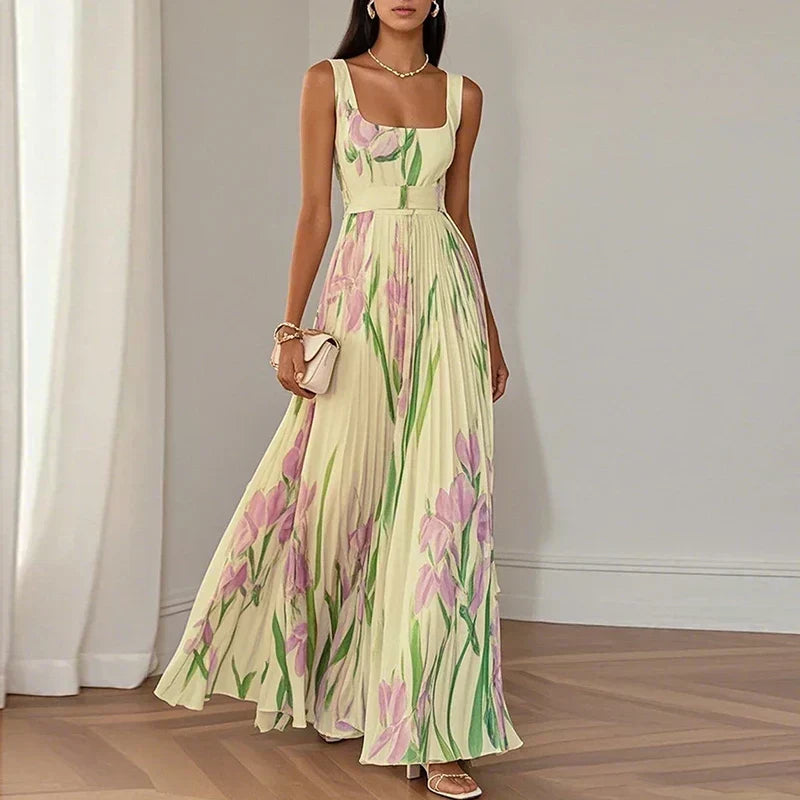 Cleodora | Vestido largo floral