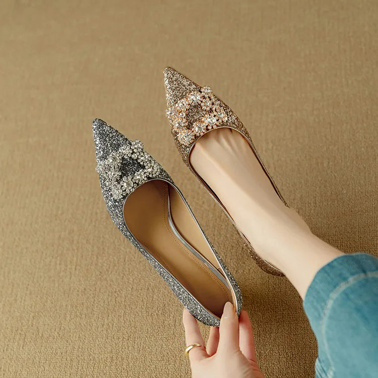 Zapatos de Salón con Purpurina Gloria
