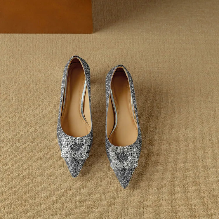 Zapatos de Salón con Purpurina Gloria