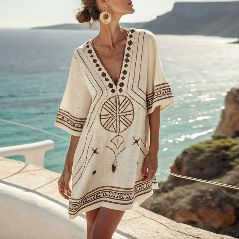 Danique - Vestido de Playa Elegante para un Look de Verano con Estilo