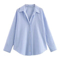 Susan - Camisa Clásica Relajada con Botones