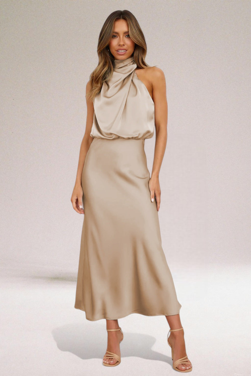 ELARA™: vestido de noche elegante en satén