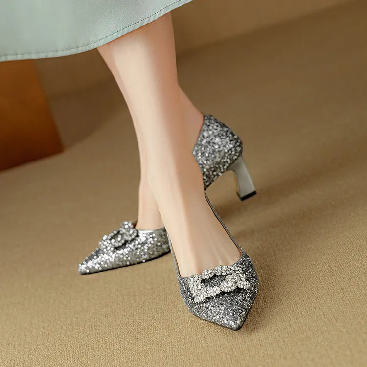 Zapatos de Salón con Purpurina Gloria