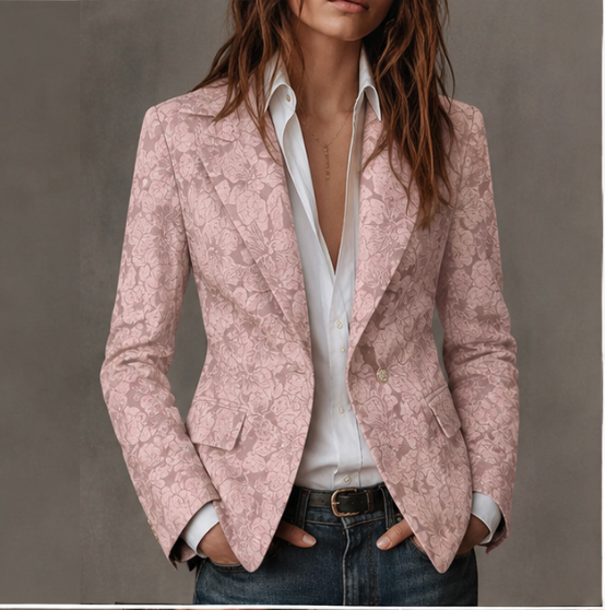Estela | Blazer Jacquard Cachemir Entallado