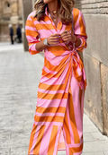 Laurel | Vestido Cruzado con Nudo Frontal