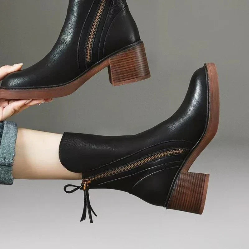 Botines de piel Nola