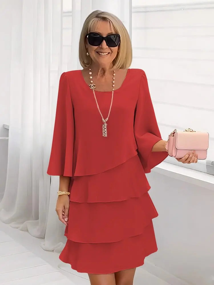 Catherine | Vestido con Volantes, Elegante y Cómodo