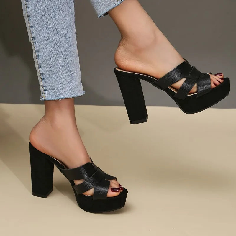 Elena™ | Tacón con Plataforma Elegante Sin Esfuerzo