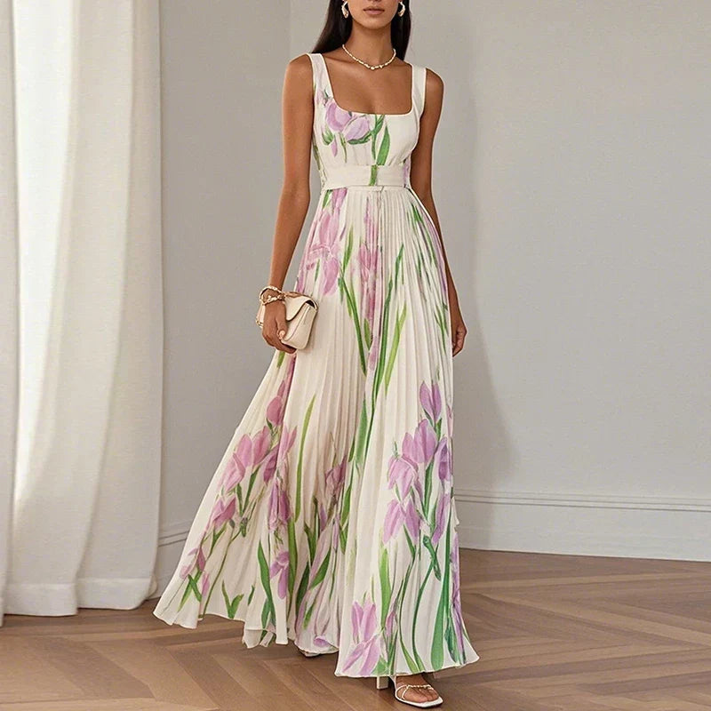 Cleodora | Vestido largo floral