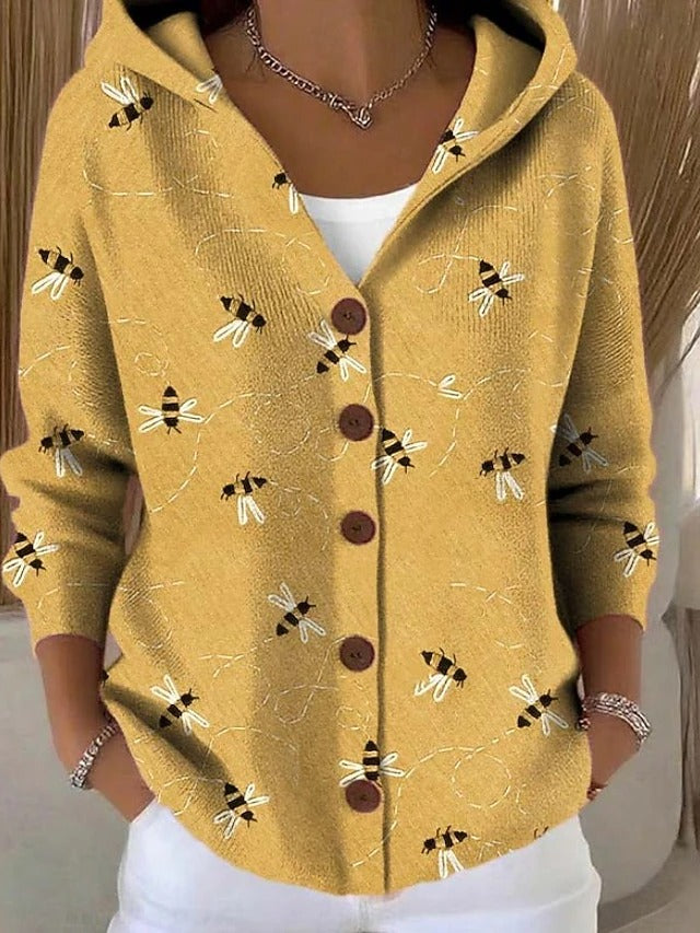 Vesper™: chaqueta de punto larga, cálida y artística