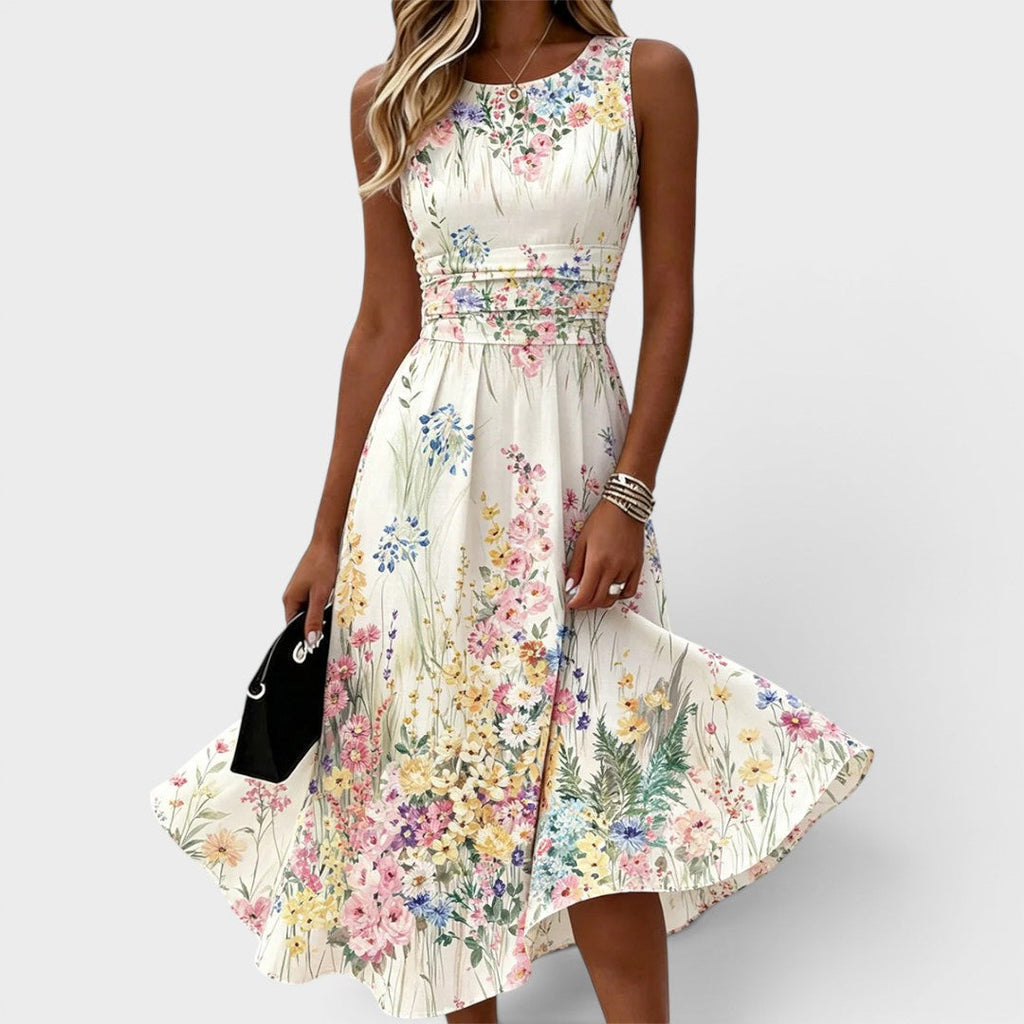 Isolde-May | Vestido midi con detalle de encaje