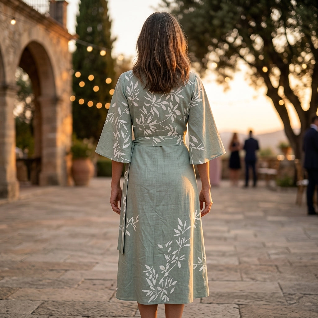 Eden™ | Vestido Floral de Cintura Alta