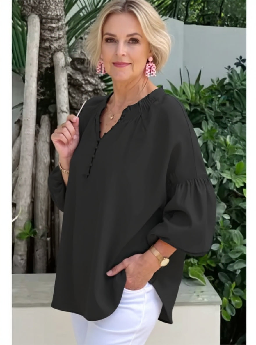Wren - Blusa Diaria Relajada y Ligera