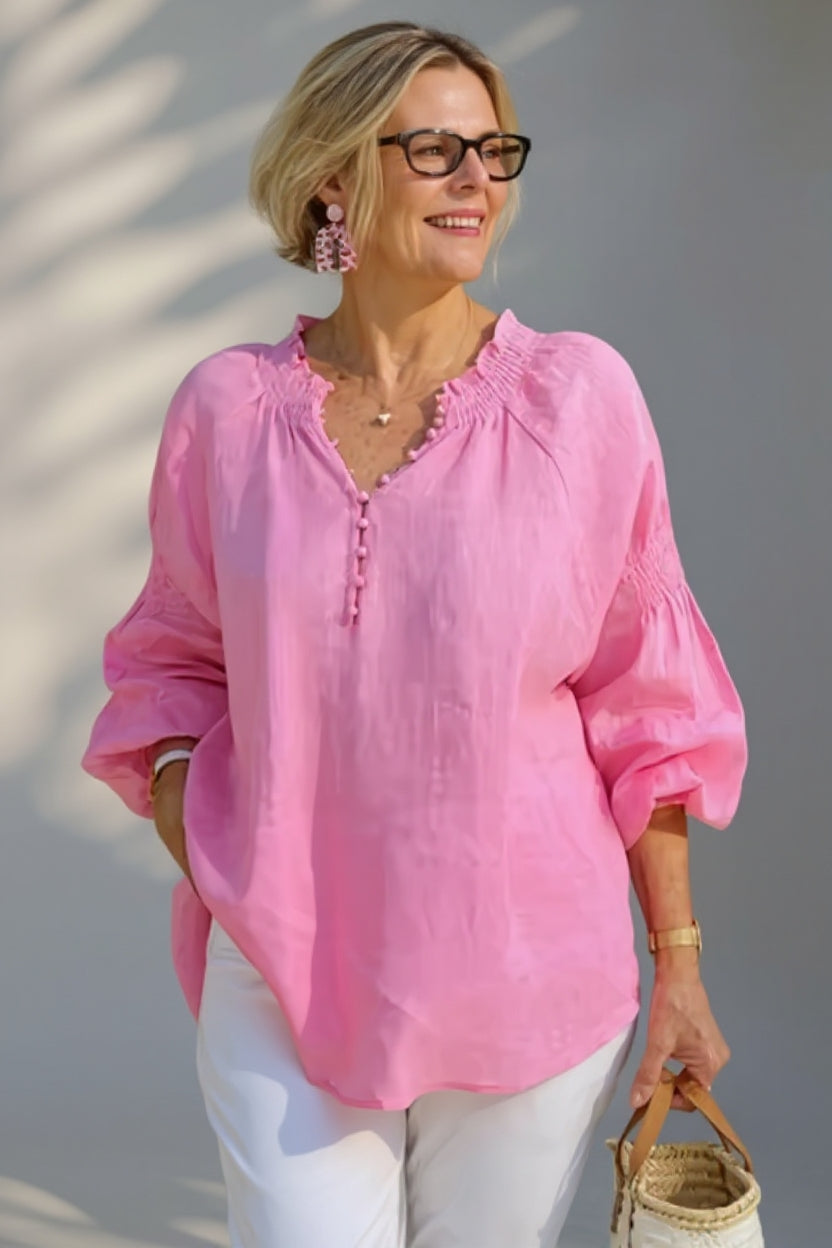 Wren - Blusa Diaria Relajada y Ligera