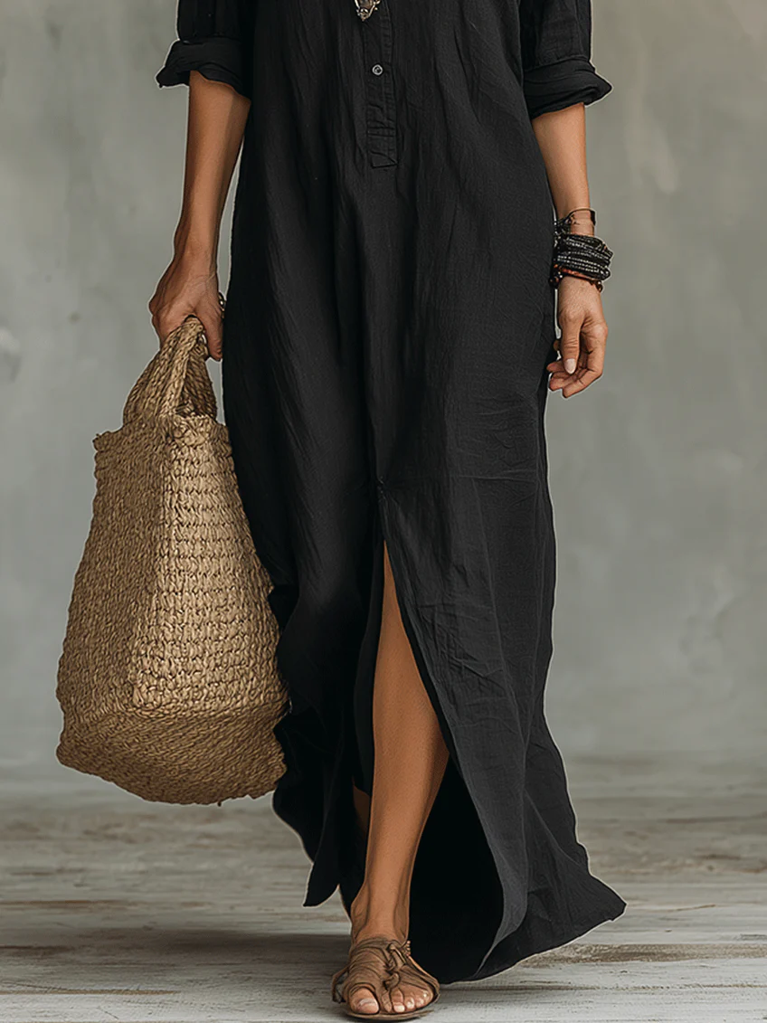 WILLOW | Vestido Largo sin Esfuerzo, Silueta Favorecedora, Versátil para el Día a Día