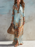 Seren | Vestido largo bohemio de cachemir