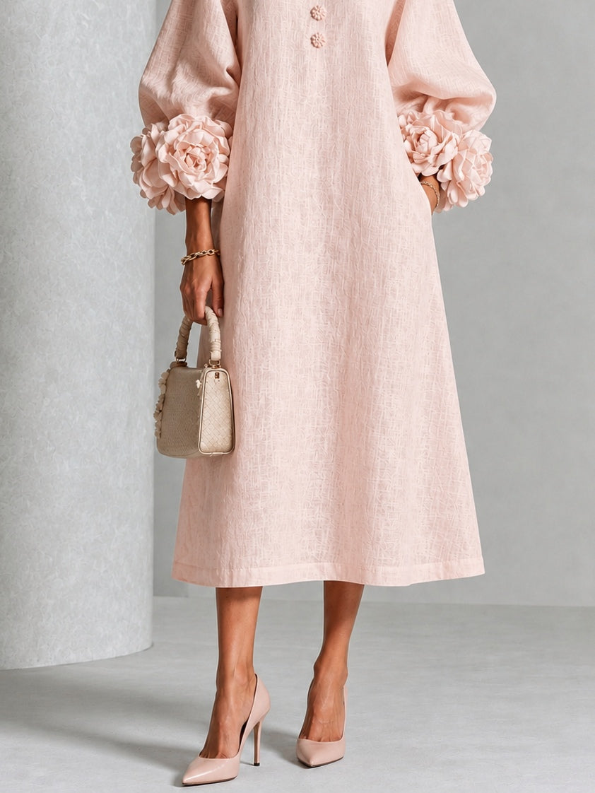 LILIANA | VESTIDO MIDI FLORAL ELEGANTE