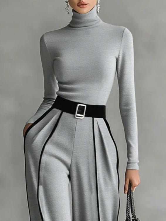 Renata | Elegante conjunto de dos piezas de pierna ancha