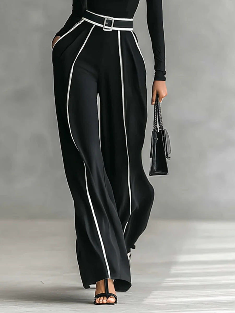 Renata | Elegante conjunto de dos piezas de pierna ancha