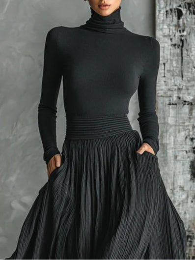 Avelina™ | Vestido largo elegante plisado