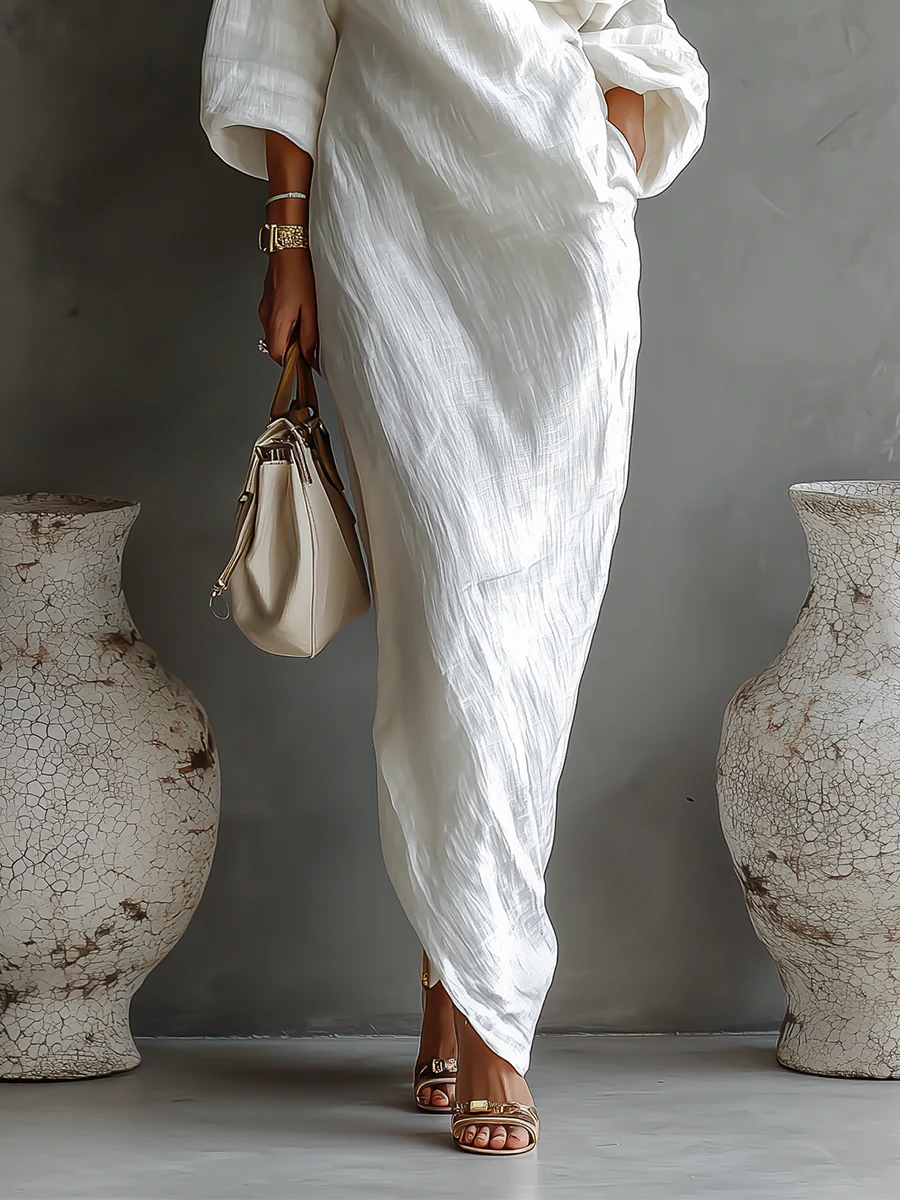 Nelle™: vestido maxi elegante