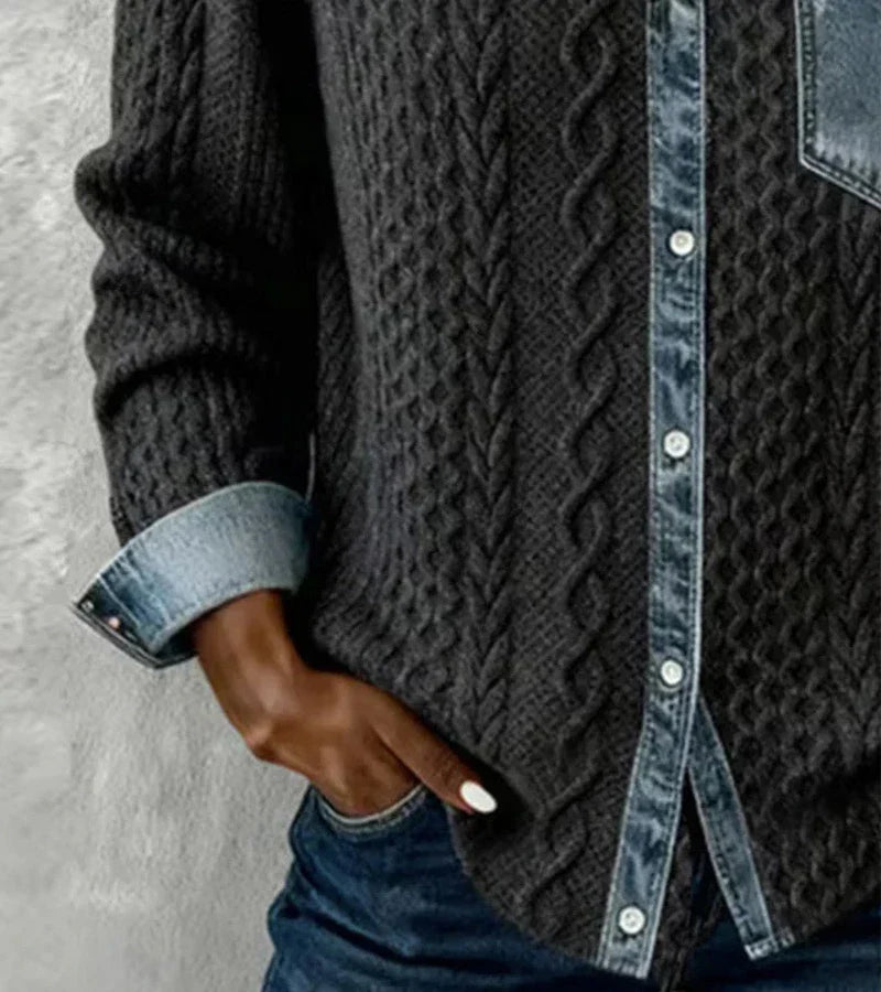 Nora | Top de punto patchwork